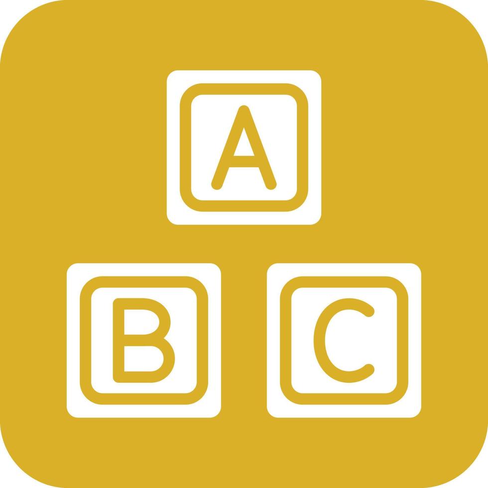 ABC Blocks Vector Icon Design