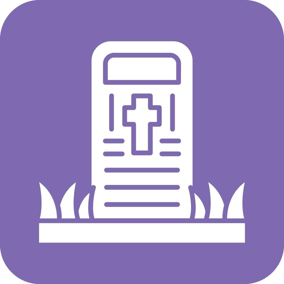 Cemetery Vector Icon Design