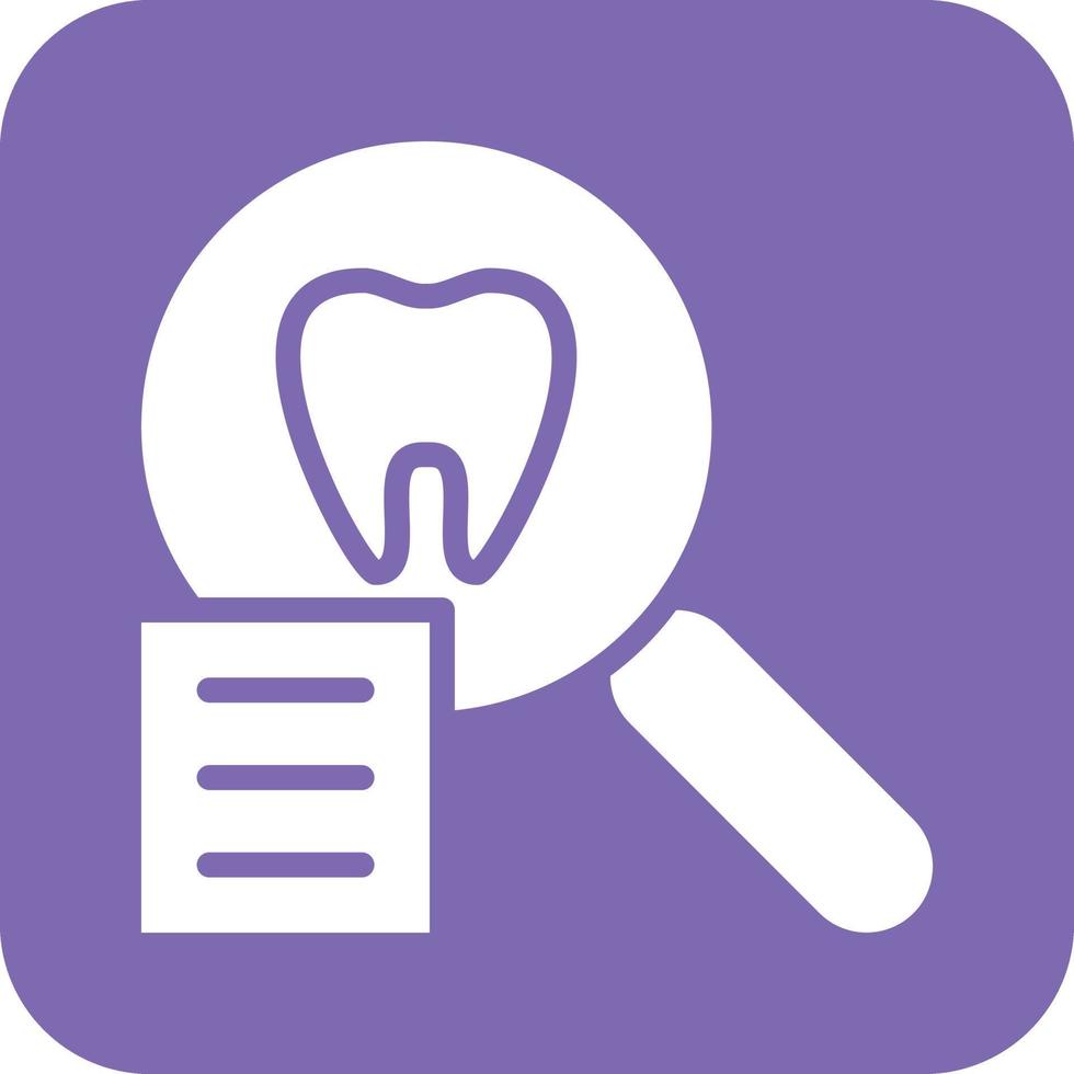 Tooth Analysis Vector Icon Design