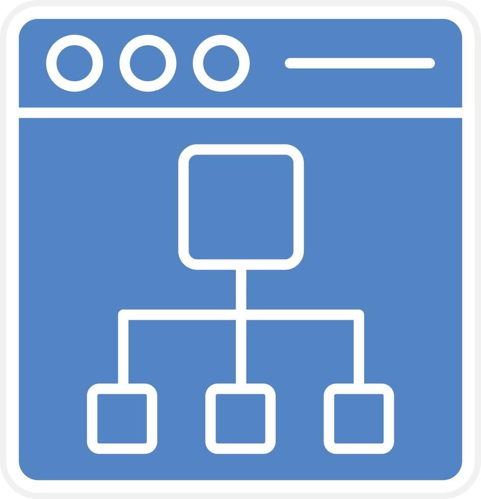 Sitemap Icon Vetor Style vector