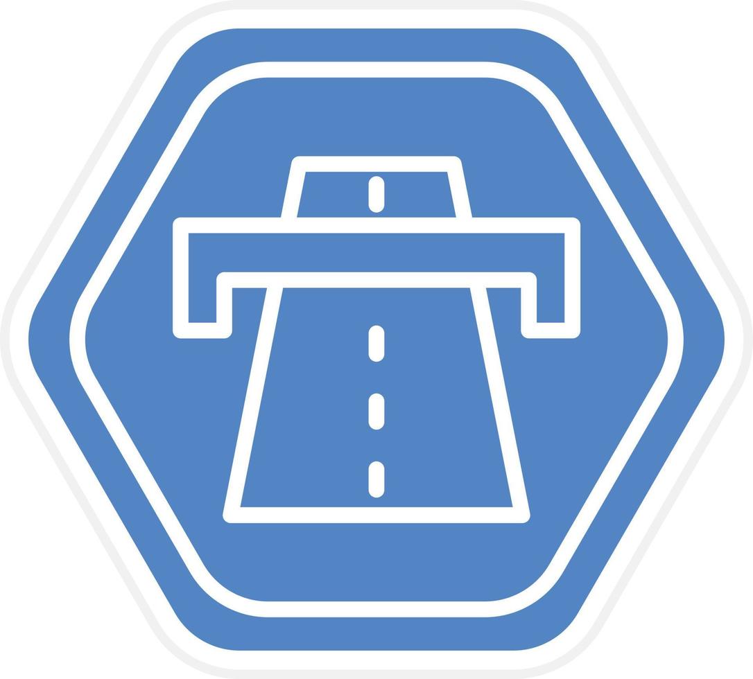 Motorway Vector Icon Design