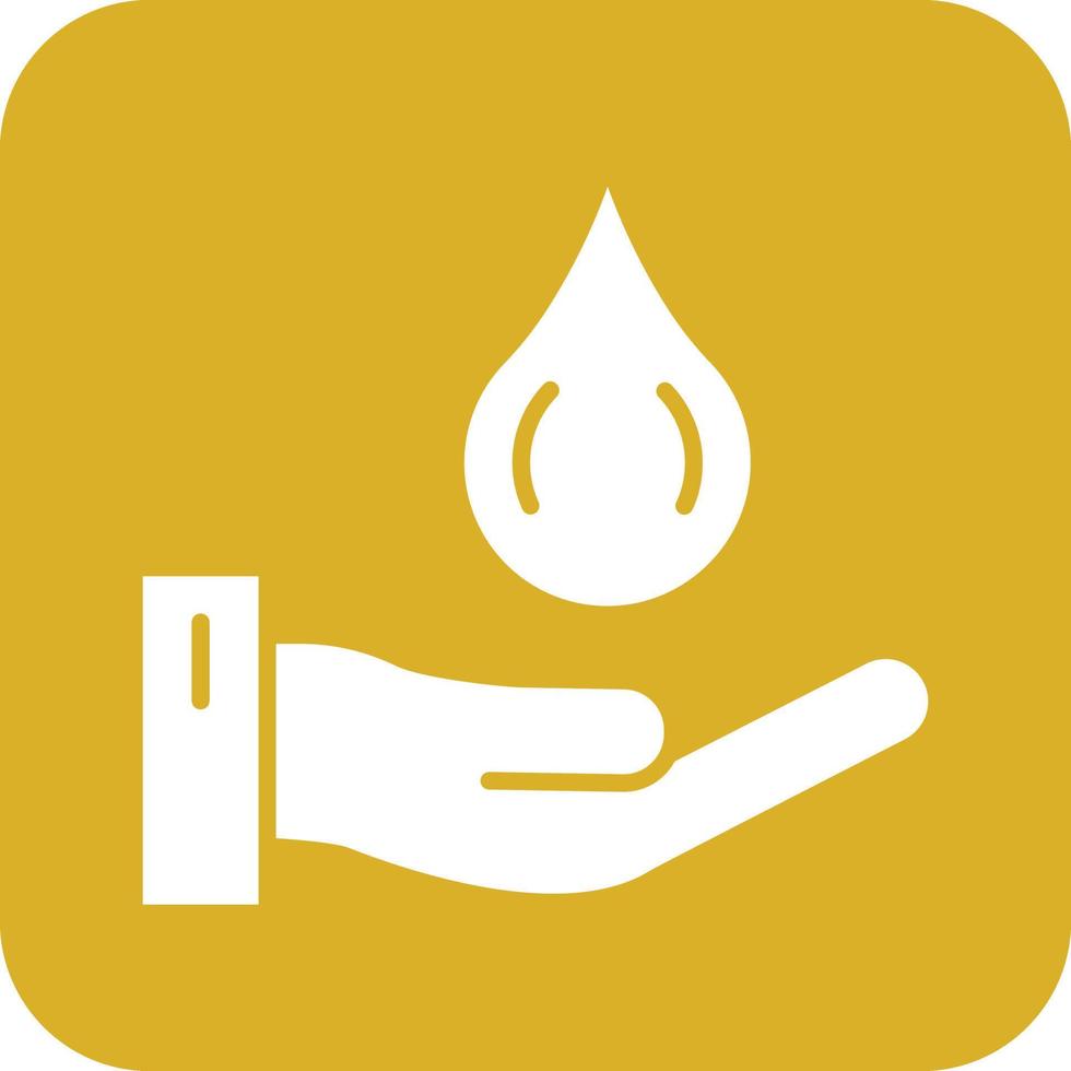 Save Water Icon Vetor Style vector