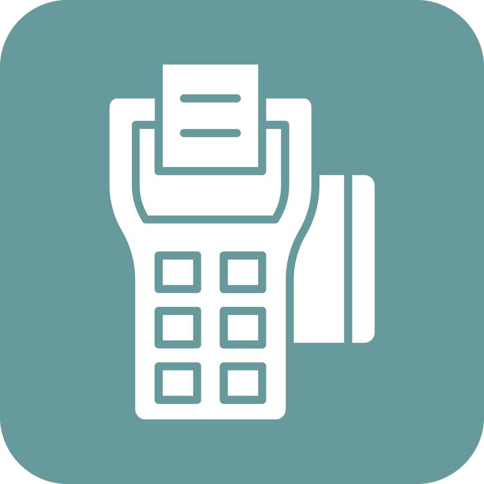Pos Terminal Icon Vetor Style vector