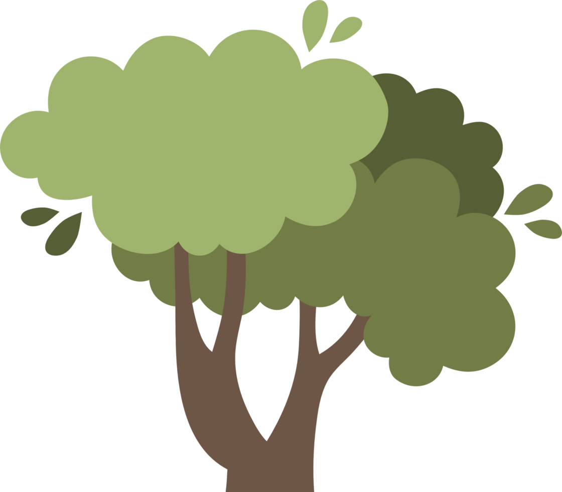 cute simple bush illustration png