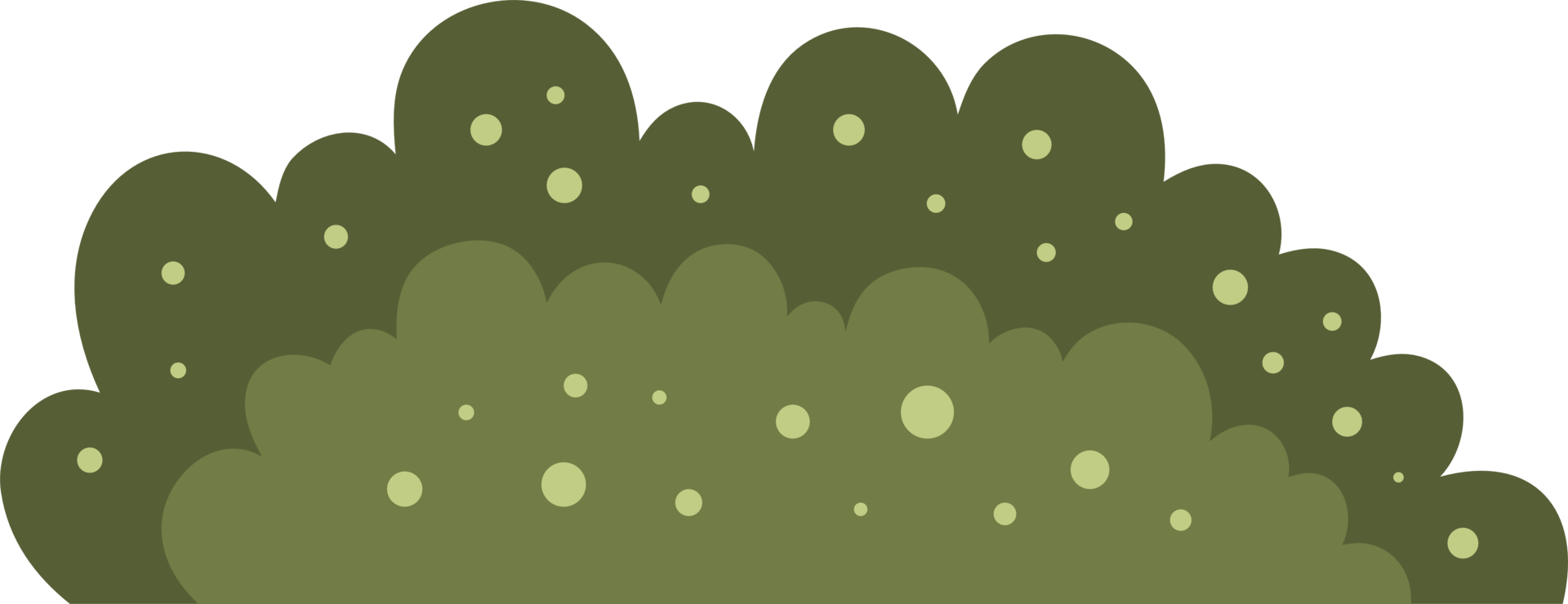 cute simple bush illustration png