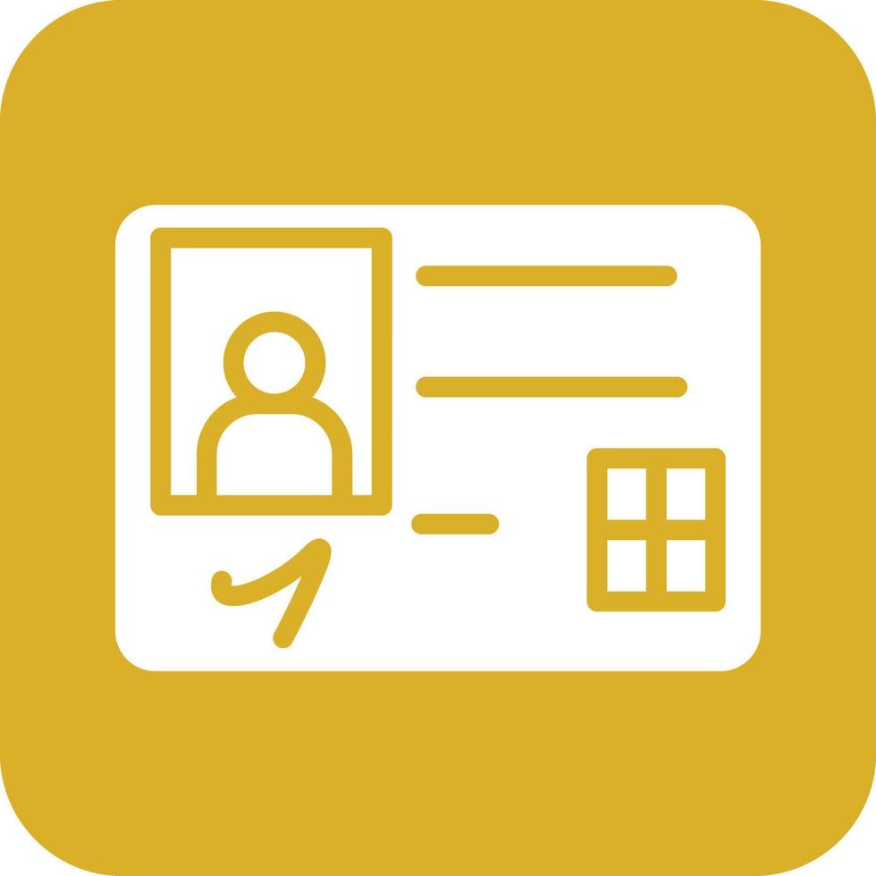 ID Card Vector Icon Design