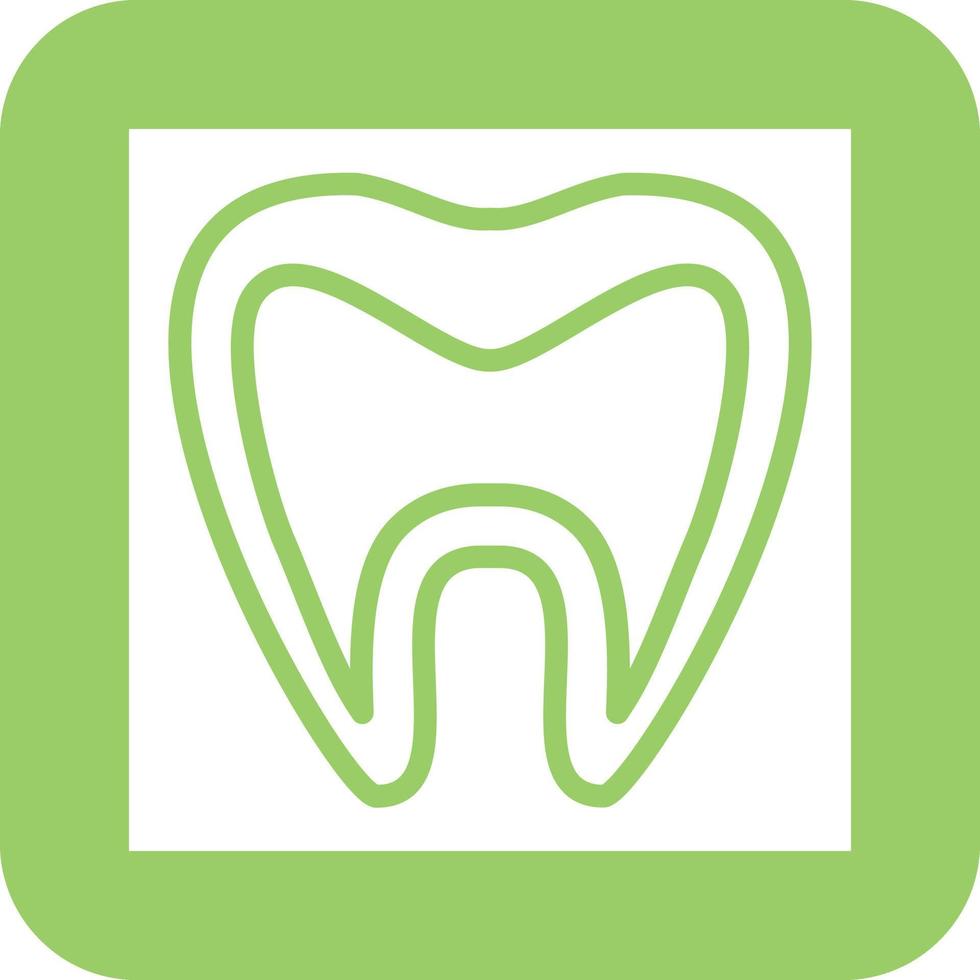 Tooth Xray Vector Icon Design