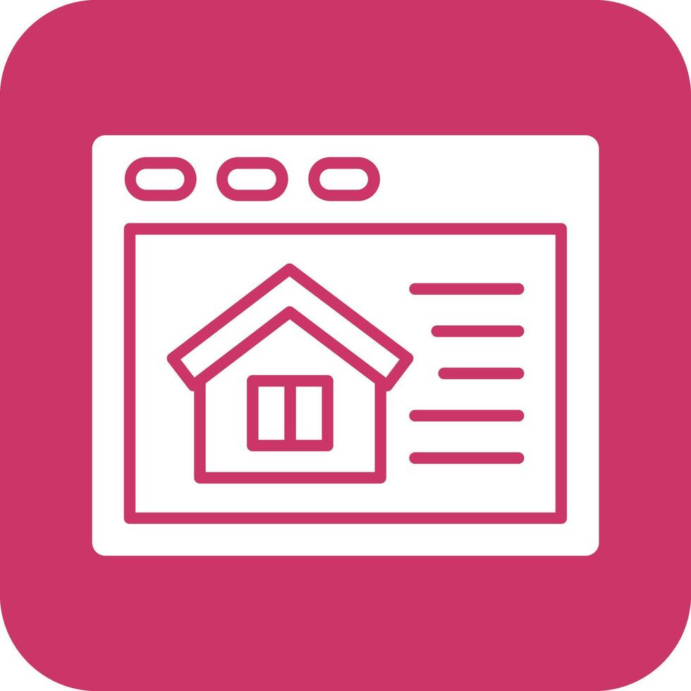 House Website Vector Icon Design