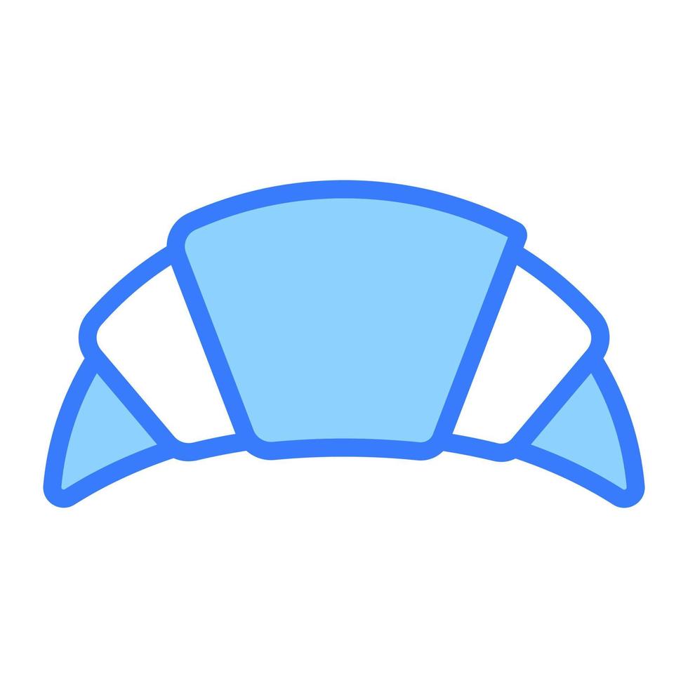 Croissant bread vector design, bakery baked item