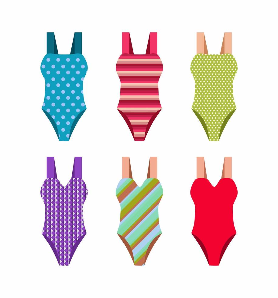 Buy Bikini Swimsuit Set Bundle Vector fashion Flat Sketch for Online in  India  Etsy