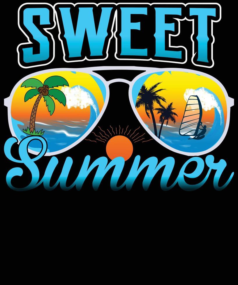 Summer t shirt design vector