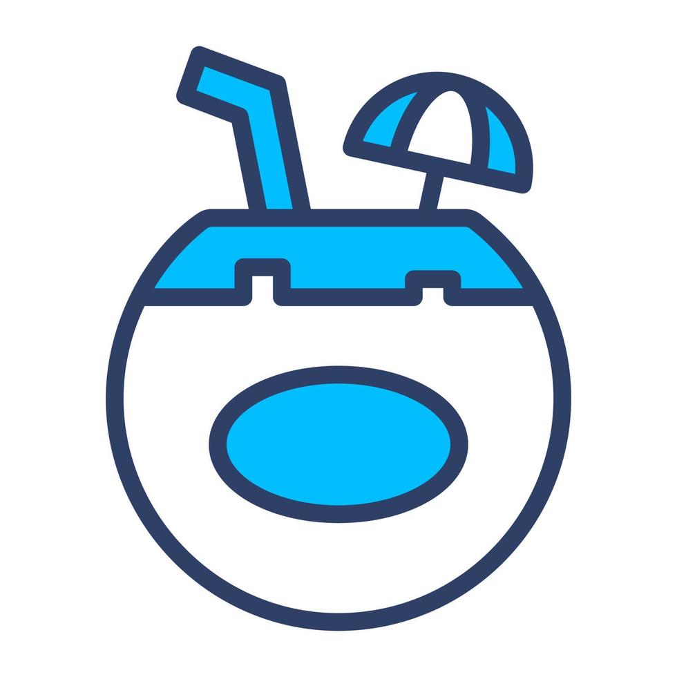 A well design of coconuts water vector icon