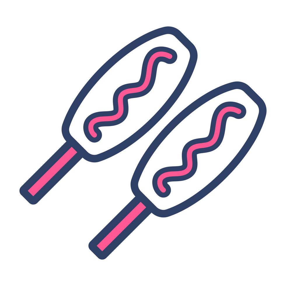 An amazing food icon, drumsticks vector in trendy style
