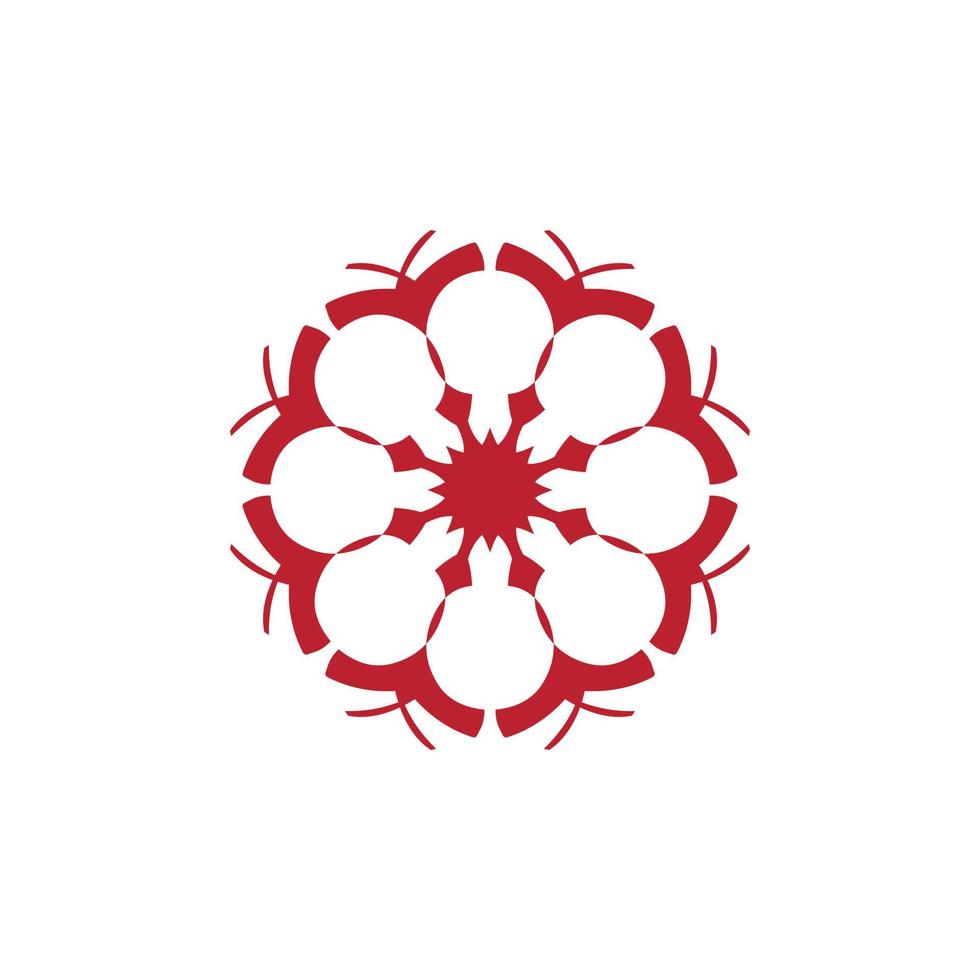 estilo lujo idea modelo único vistoso resumen mandala logo diseño modelo vector a19