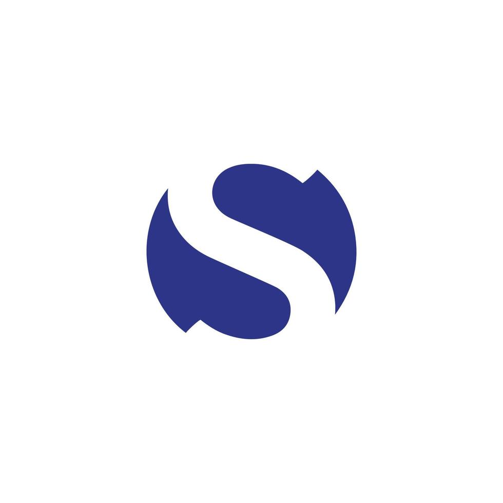 s logo design easy catchy s symbol vector