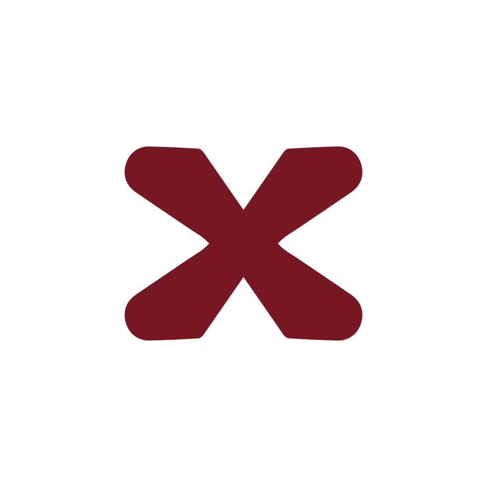 x logo design easy catchy x design unknown icon a4 vector