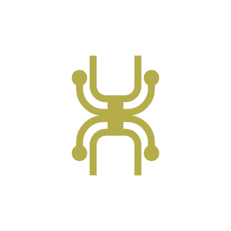 catchy simple logo for spider logo spider symbol insect a1 vector