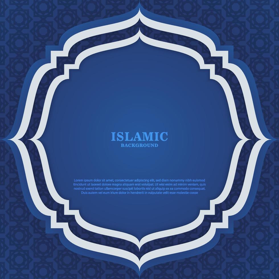 Islamic background design template good use for banner card posters and more vector