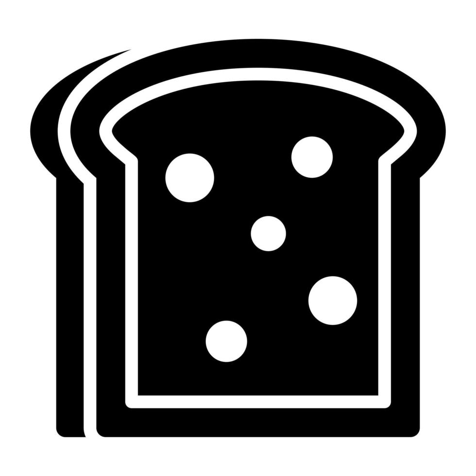 Bread toast vector design in trendy style, easy to use icon