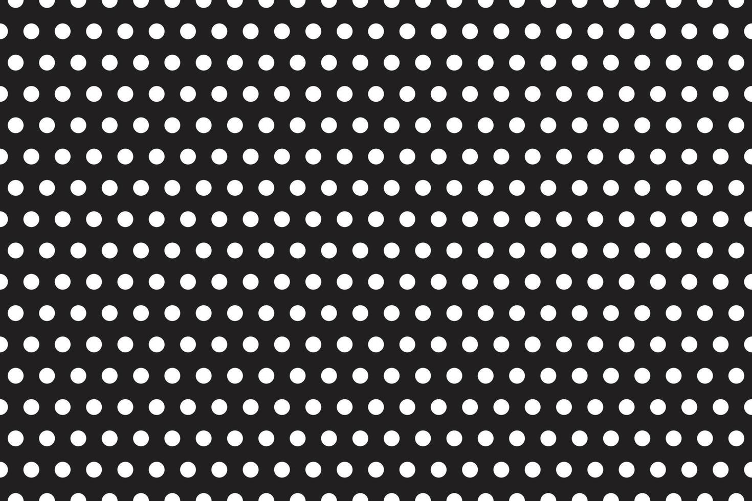 abstrac wavy simple white polka dot pattern on black background. vector