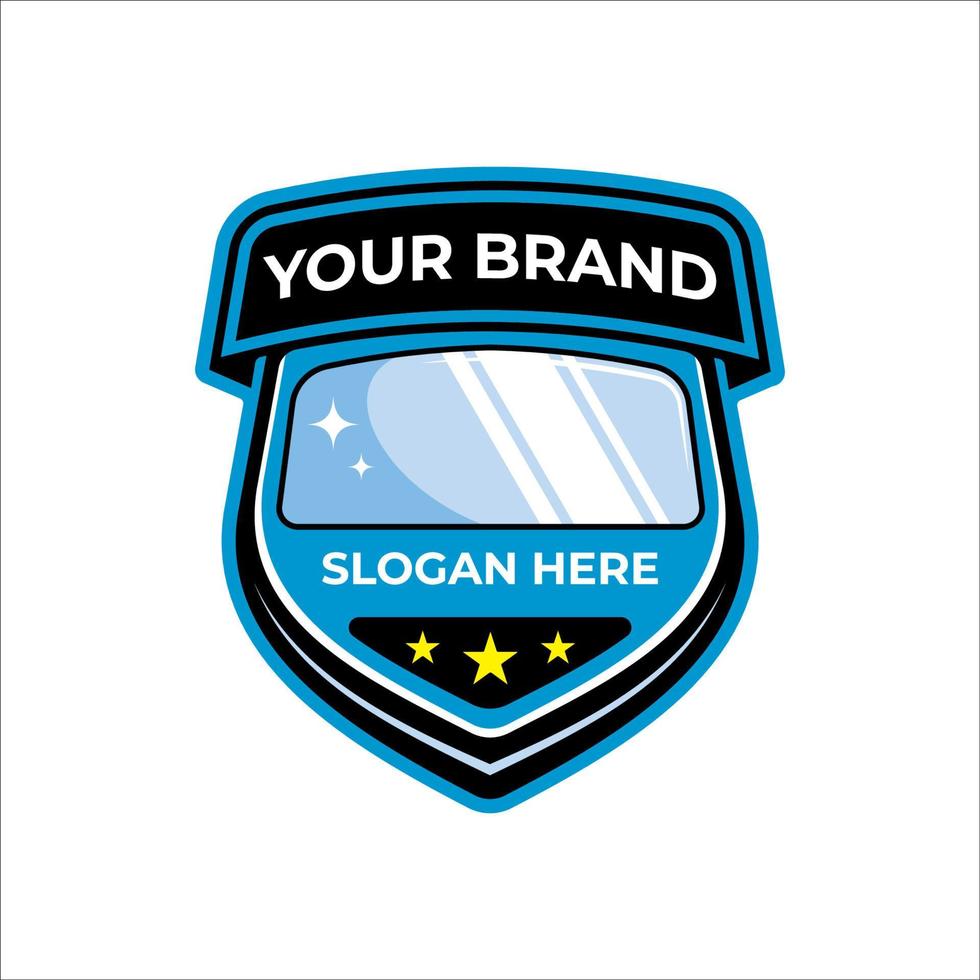 glass cleaning services vector logo template premium