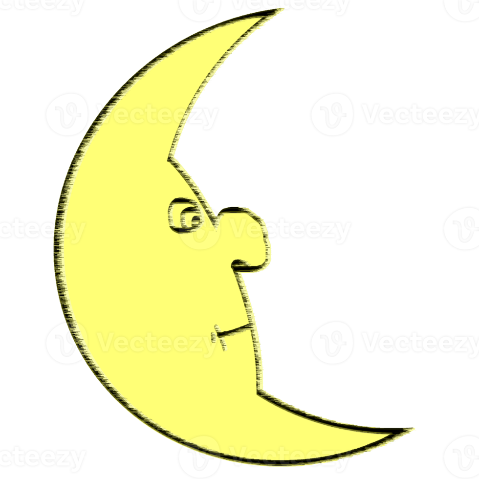 calante mezzaluna Luna aveva reagire viso png