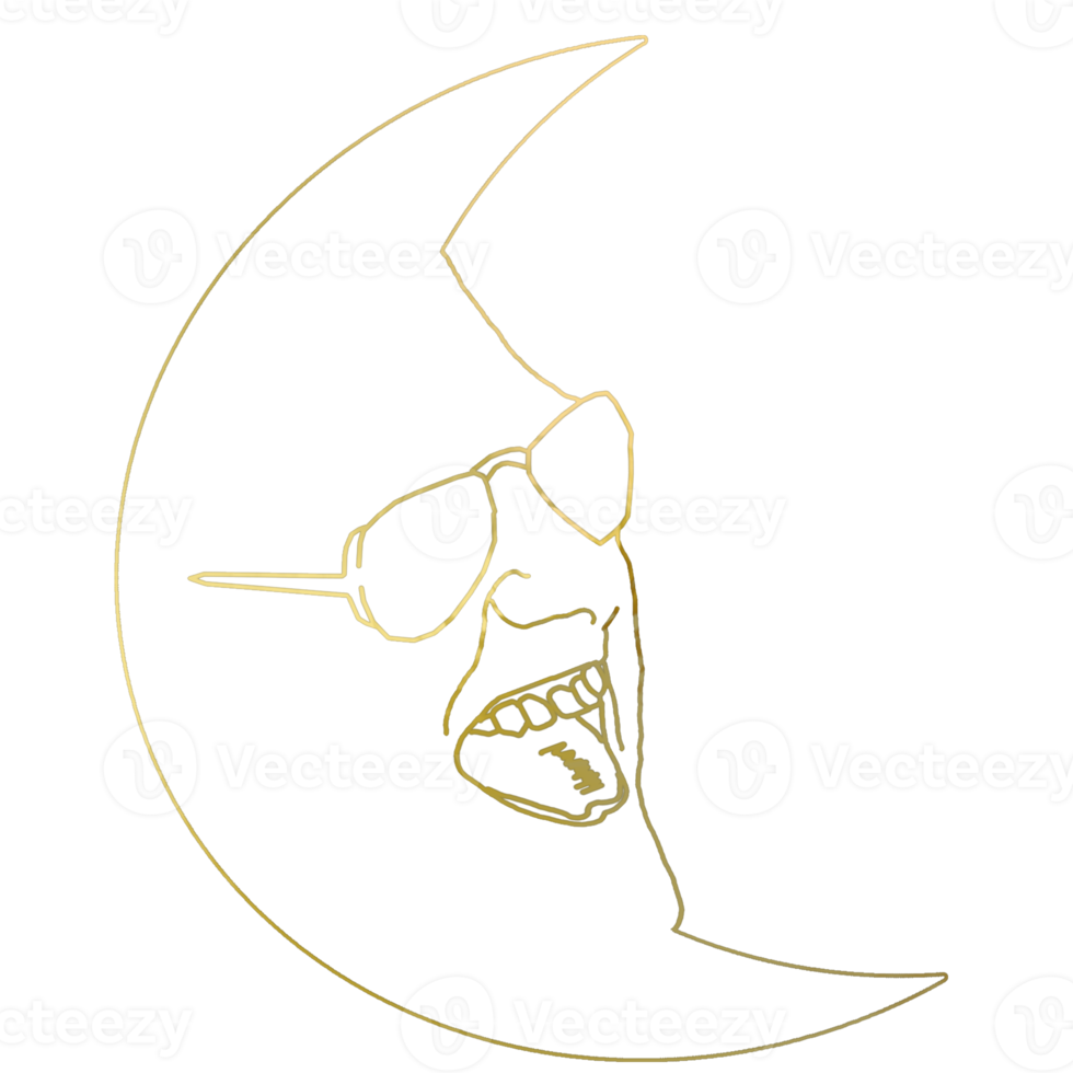 calante mezzaluna Luna aveva reagire viso png