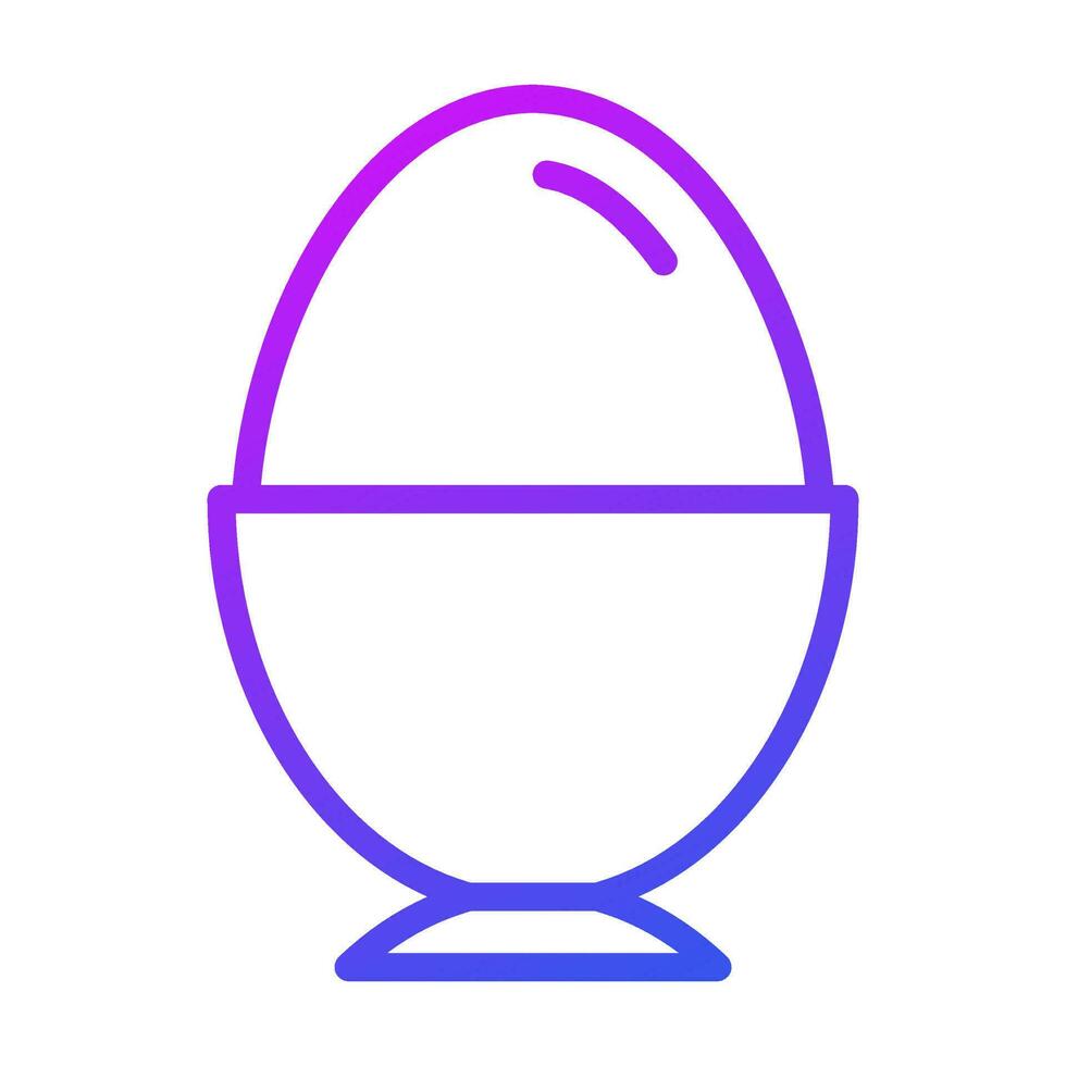 An amazing icon of boiled egg, premium vector design