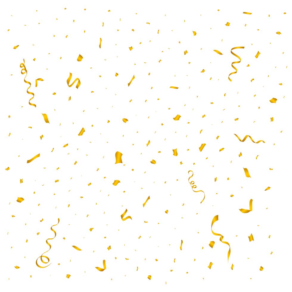 Confetti  PNG design for the festival background. Simple tin foil confetti falling background. Simple red, green, golden, blue confetti on transparent background. Celebration event and party PNG.