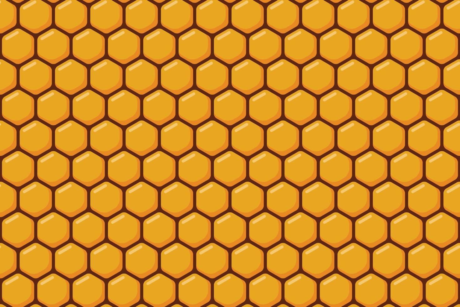 Cute Honeycomb Background Vector