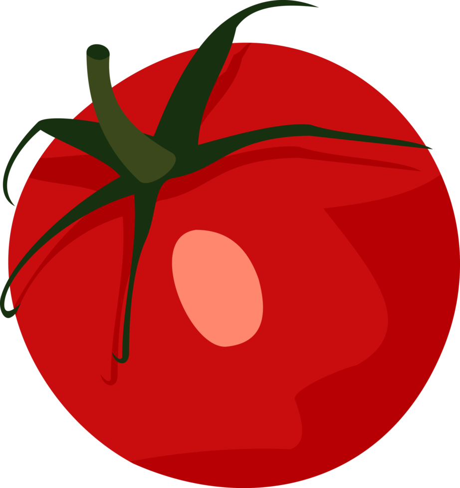 fresh tomatoes in flat style. healthy vegetable food, organic ripe fresh natural png