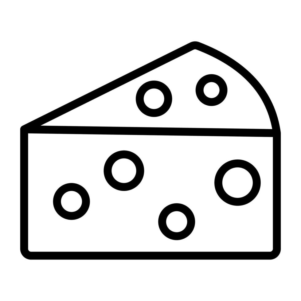 Cheese slice vector design, dairy product icon