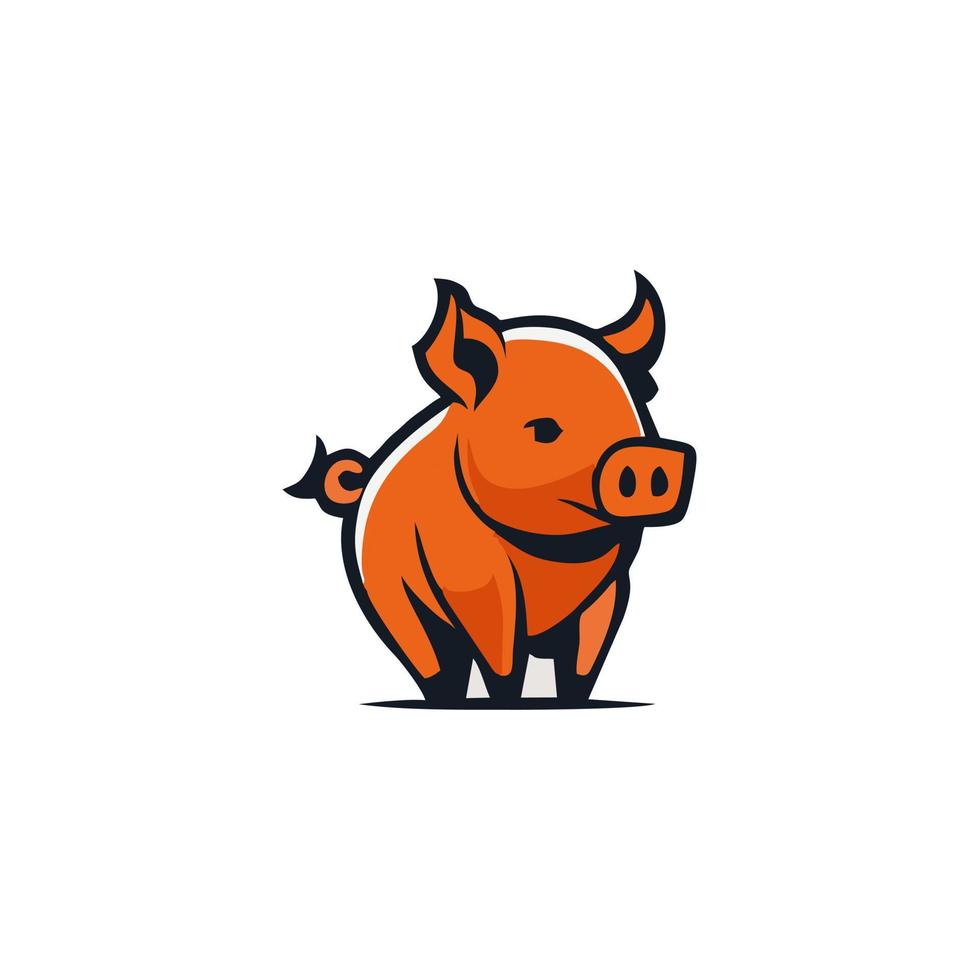 little pig cartoon design vector