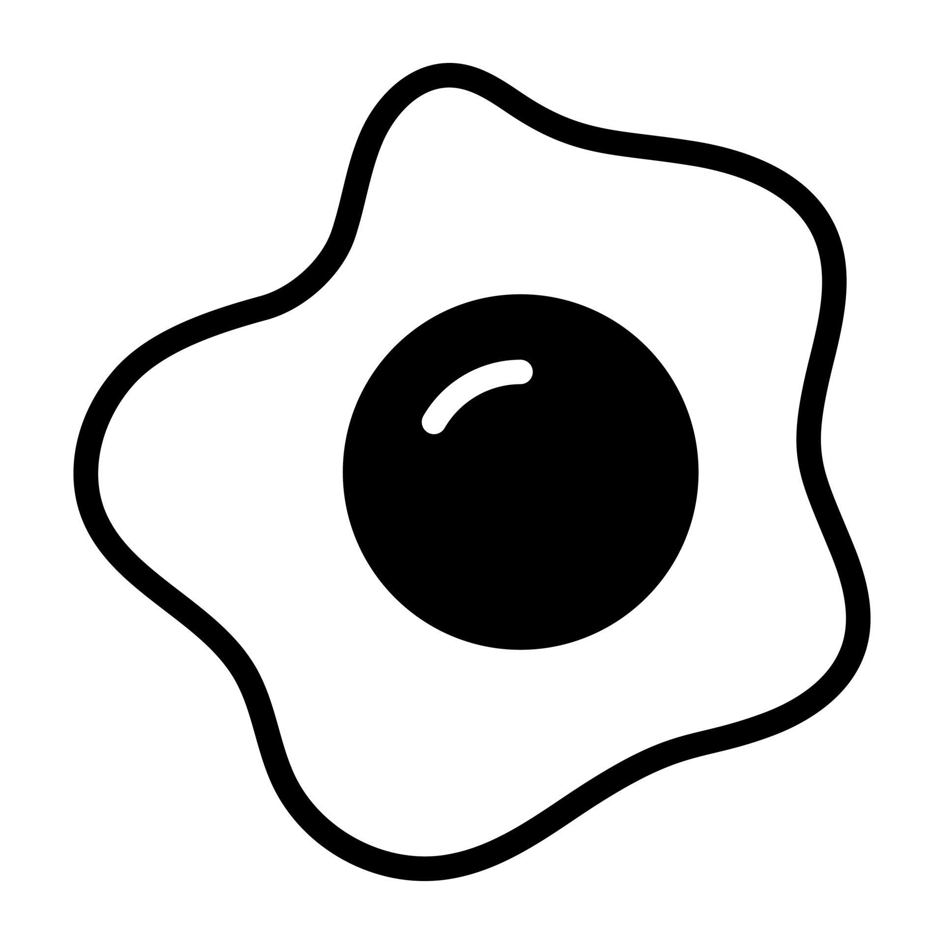 Fried egg vector design isolated on white background 22891860 Vector