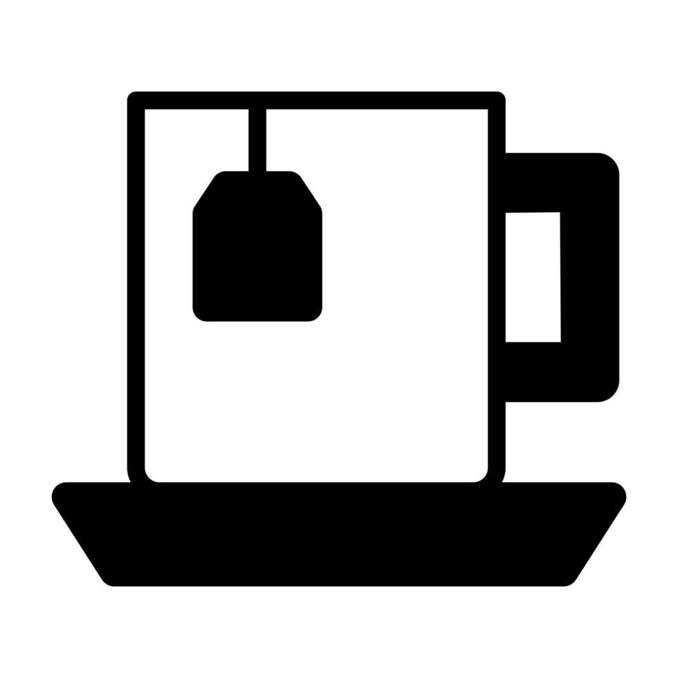 An amazing vector of tea cup, concept of hot beverage