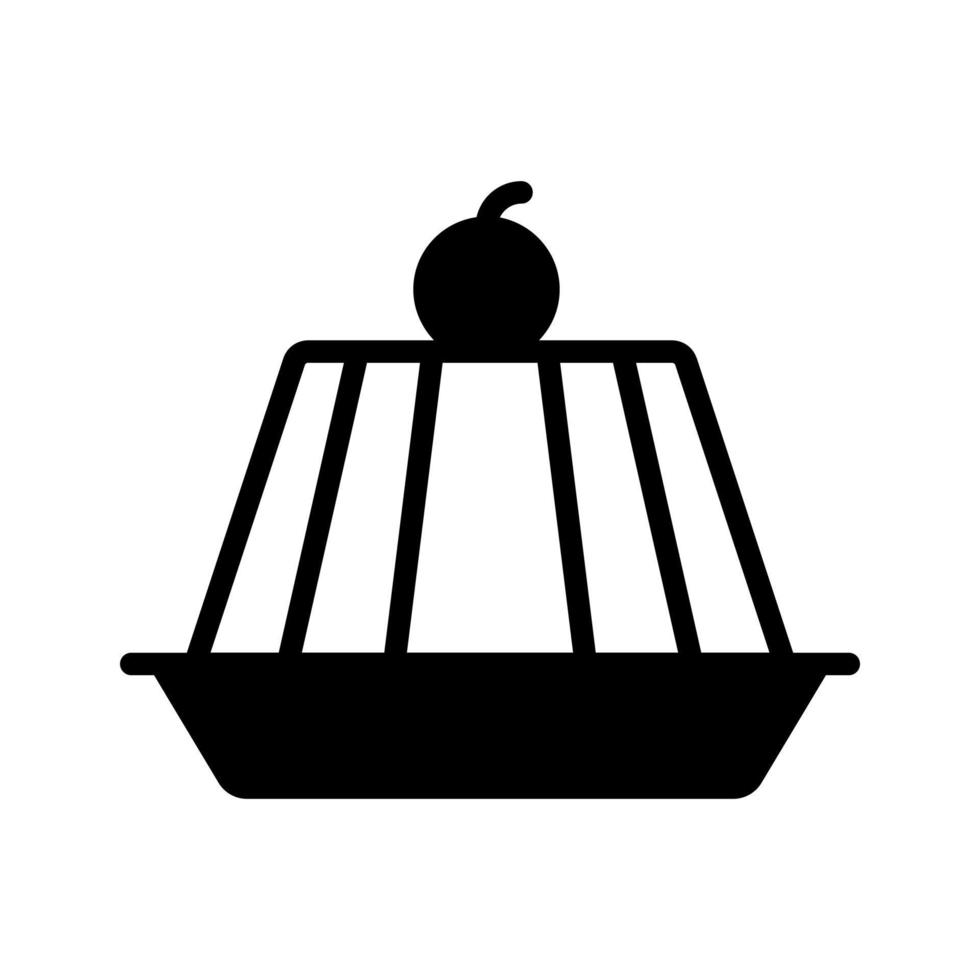 A well design of gelatin, jelly vector new style icon