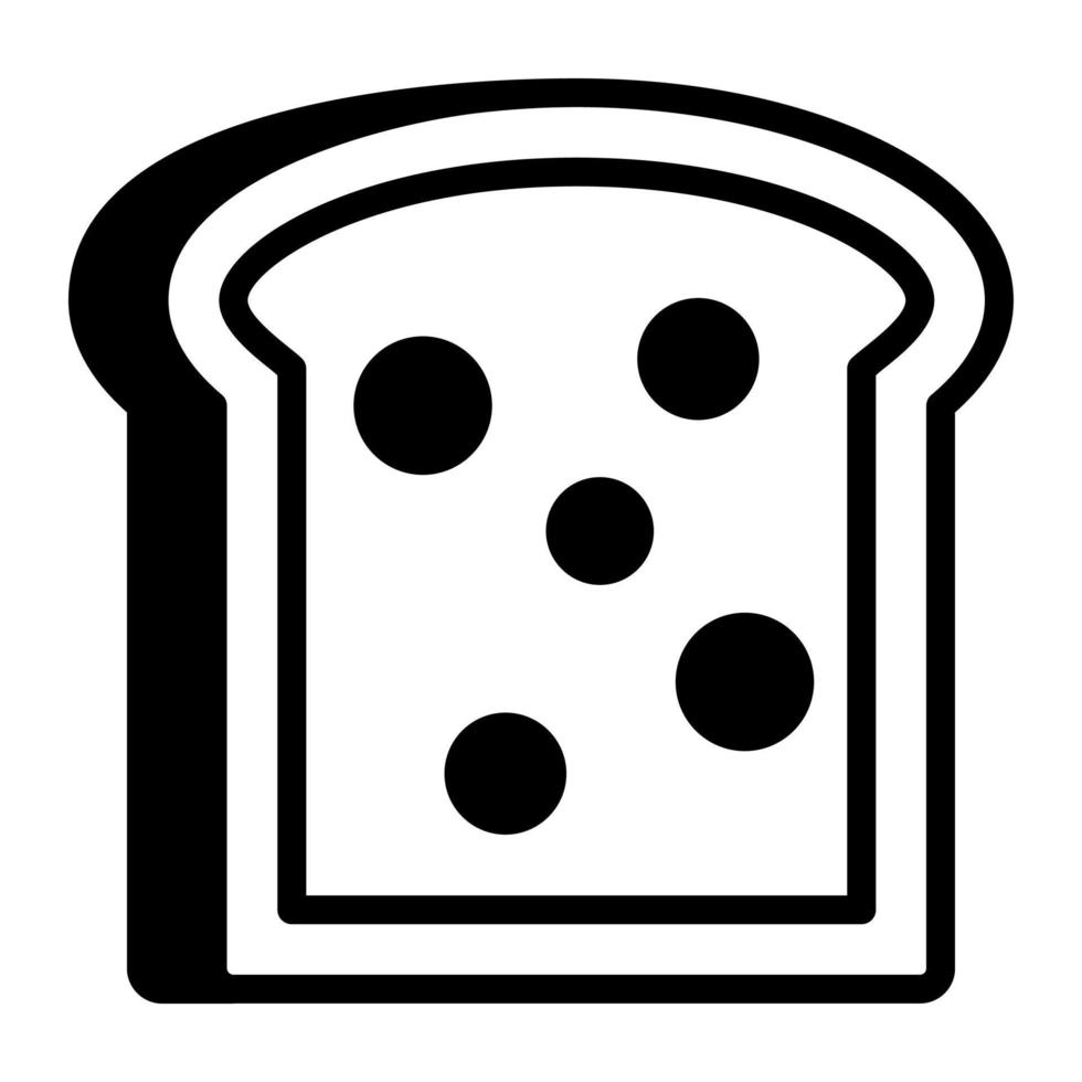 Bread toast vector design in trendy style, easy to use icon