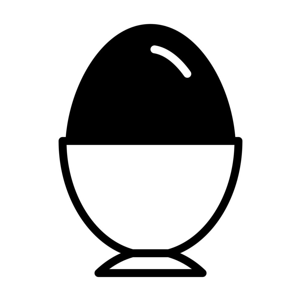 An amazing icon of boiled egg, premium vector design