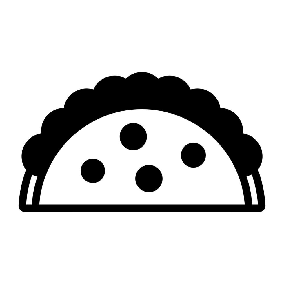 Burrito vector design in trendy style, easy to use icon