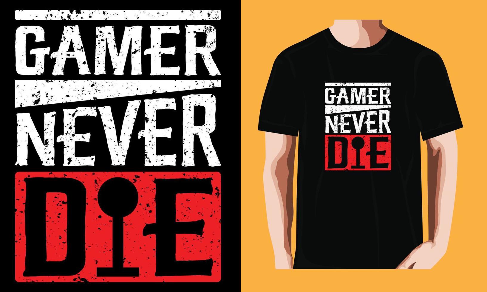gamer never die vector