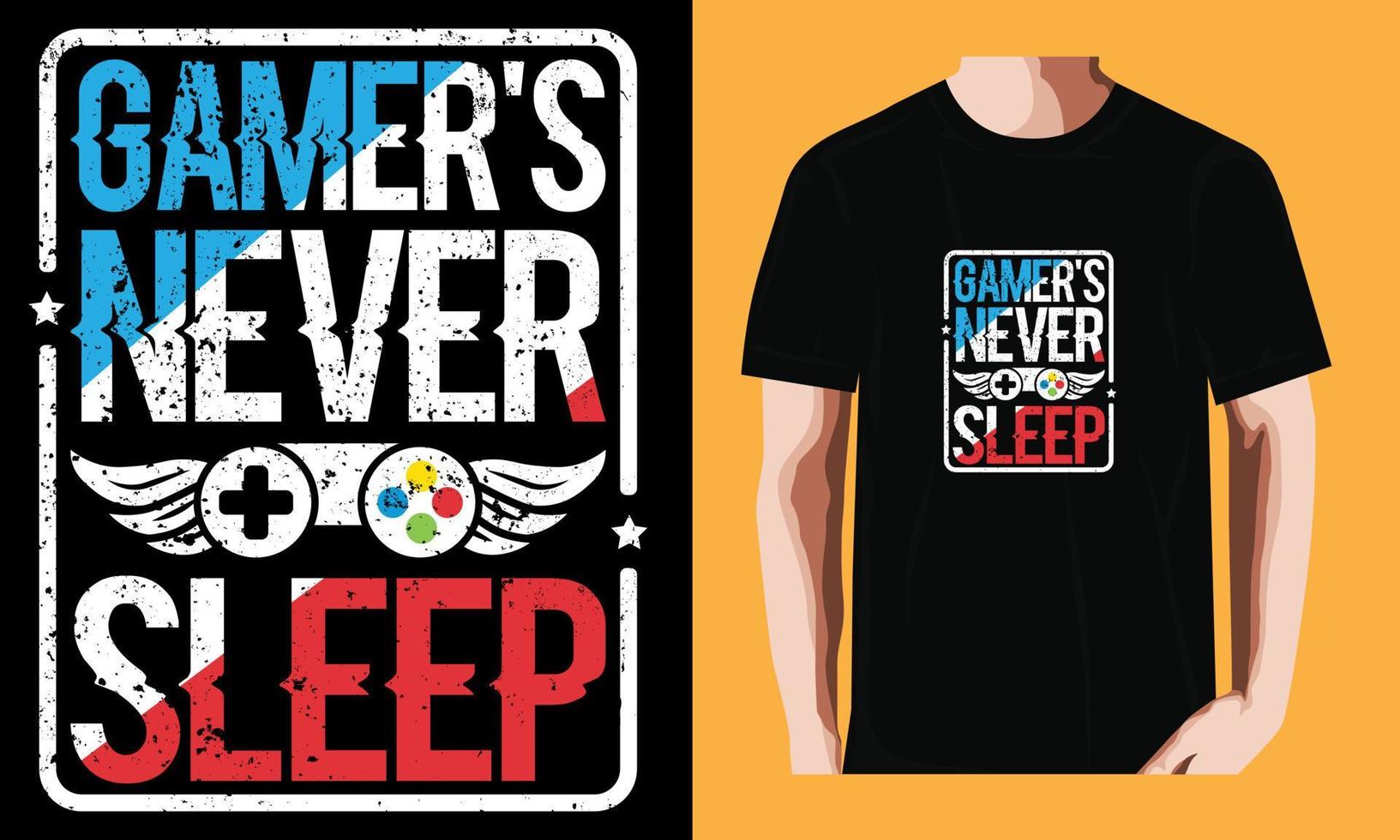 gamers never sleep vector