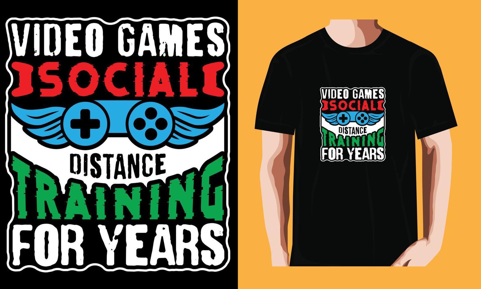 video games social distance training for years vector