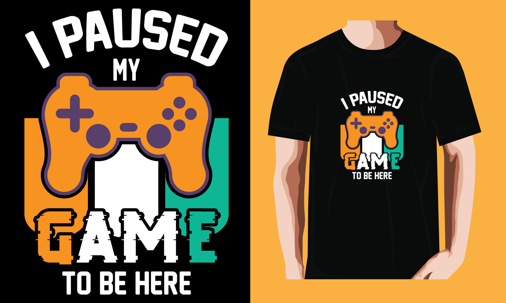 i paused my game to be here 22891975 Vector Art at Vecteezy