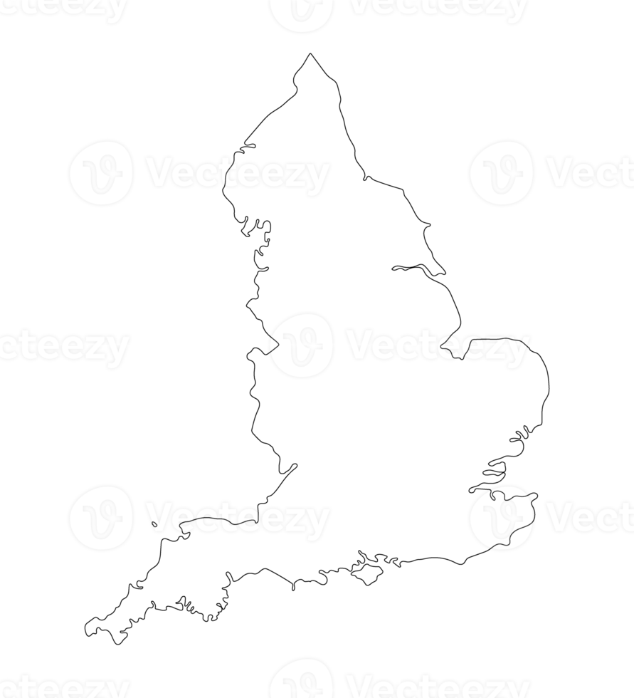England Map white color with high details 22892016 PNG