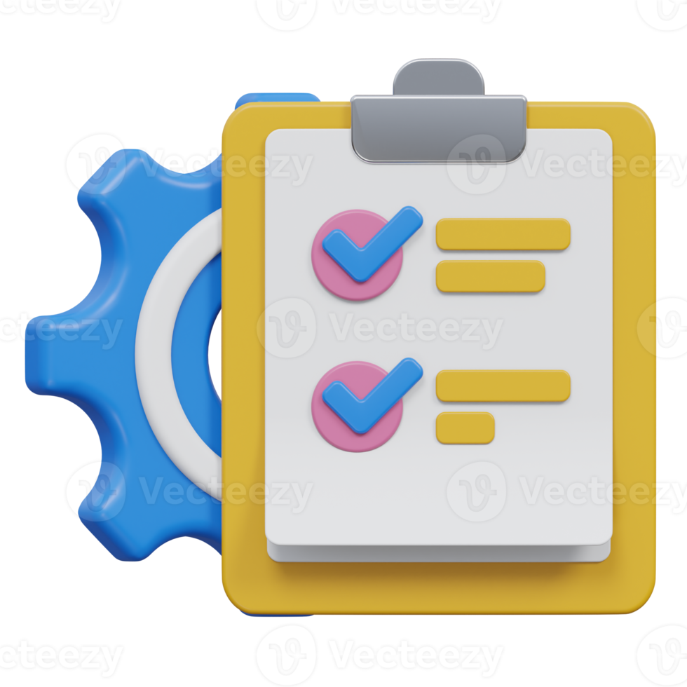 proyecto tarea administración 3d representación, transparente fondo, diseño y desarrollo png