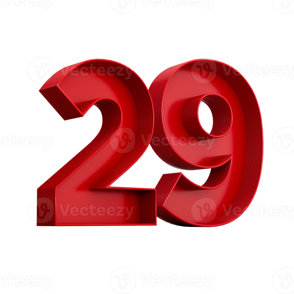 Number 29 Clipart