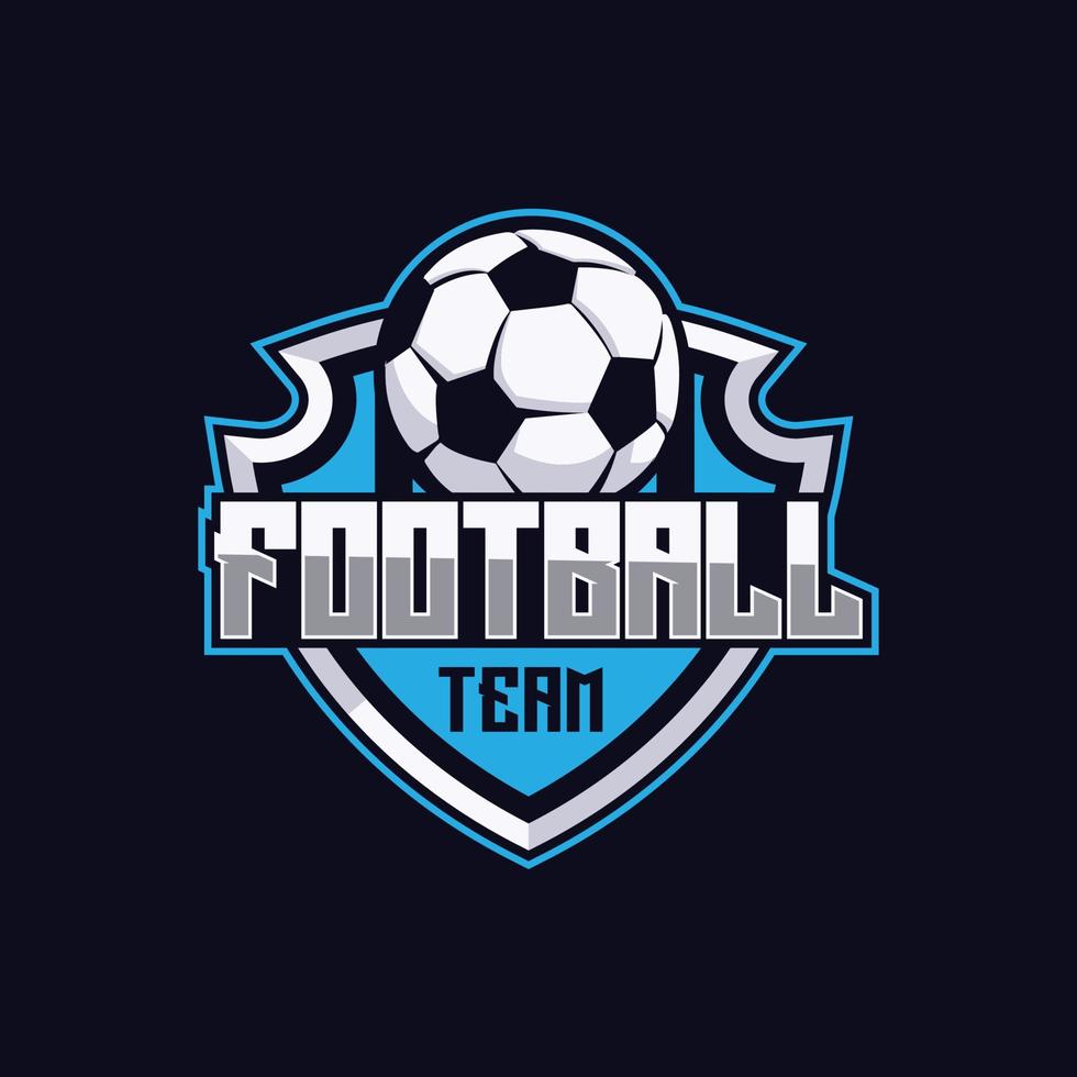 Soccer Logo or football club Badge. Football team logo with a shield vector