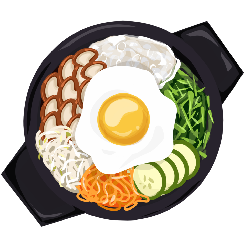 Koreaans eten illustratie png