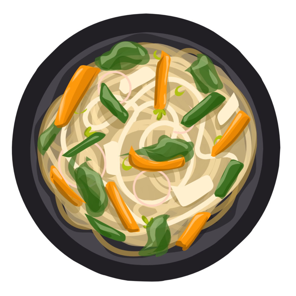 ilustración de comida coreana png