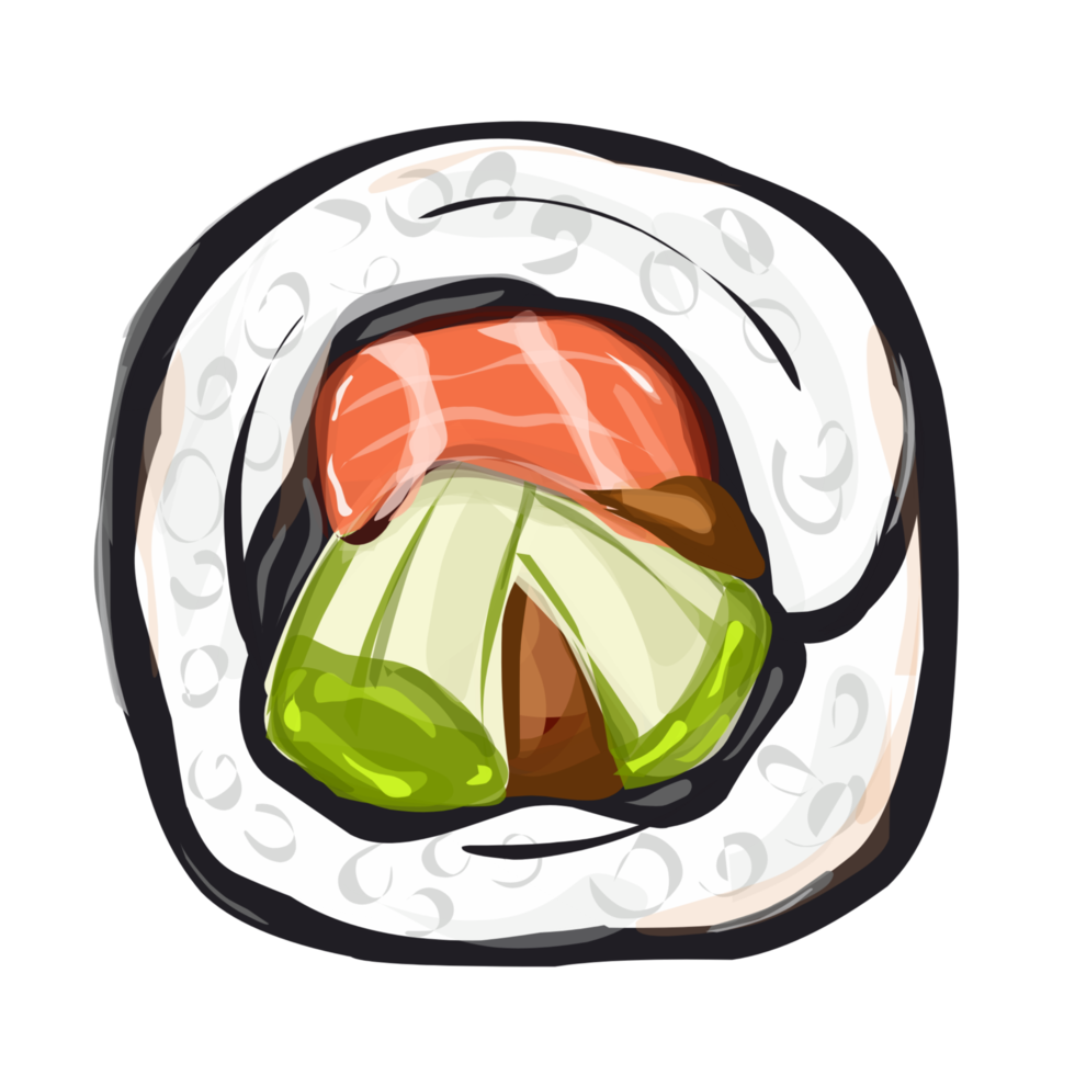 Korean food illustration png